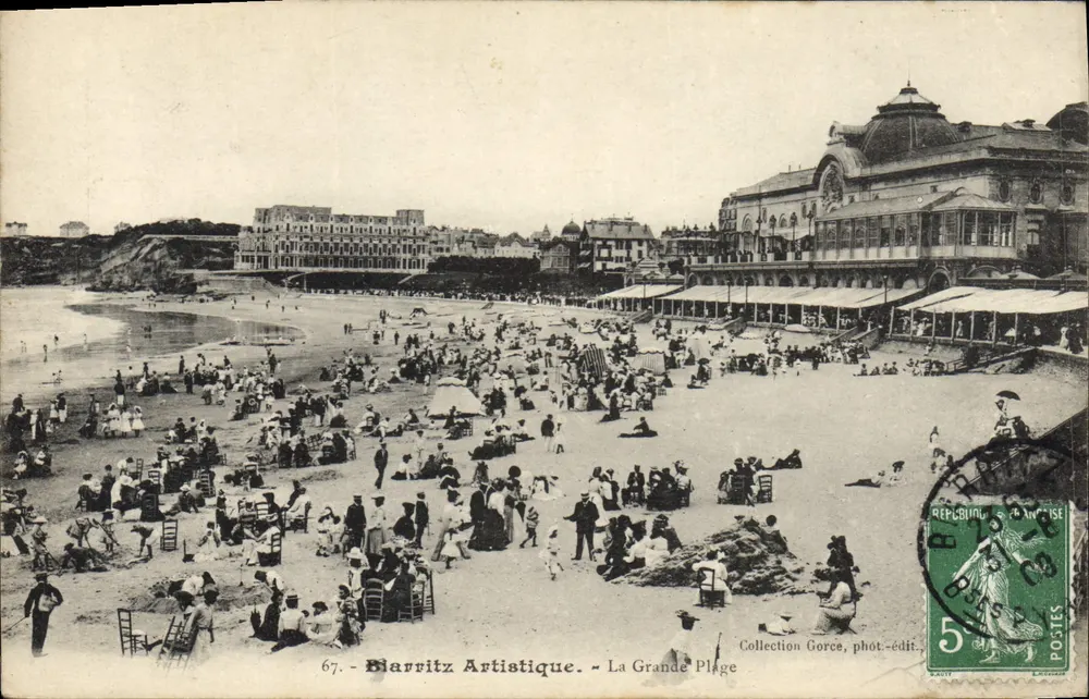 Biarritz Künstlerisch — La Grande Plage — Sammlung Gorce, Foto-Ausgabe Nr. 67 - Vorderseite