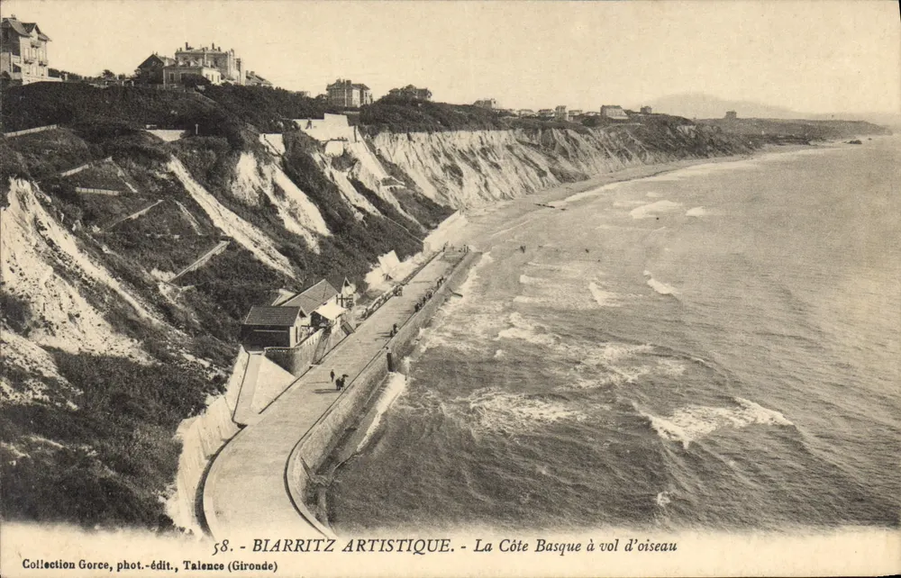 Biarritz Künstlerisch — Die Basque Küste aus der Vogelperspektive — Sammlung Gorce, Fotoverlag, Talence (Gironde) - Vorderseite