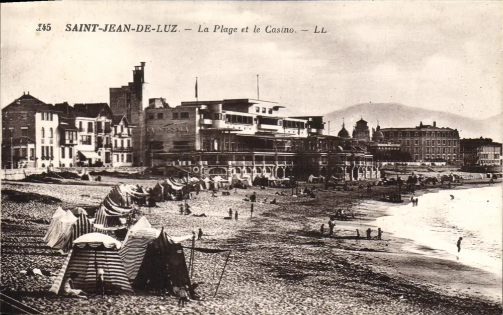 Saint-Jean-de-Luz — Der Strand und das Casino — LL - Vorderseite