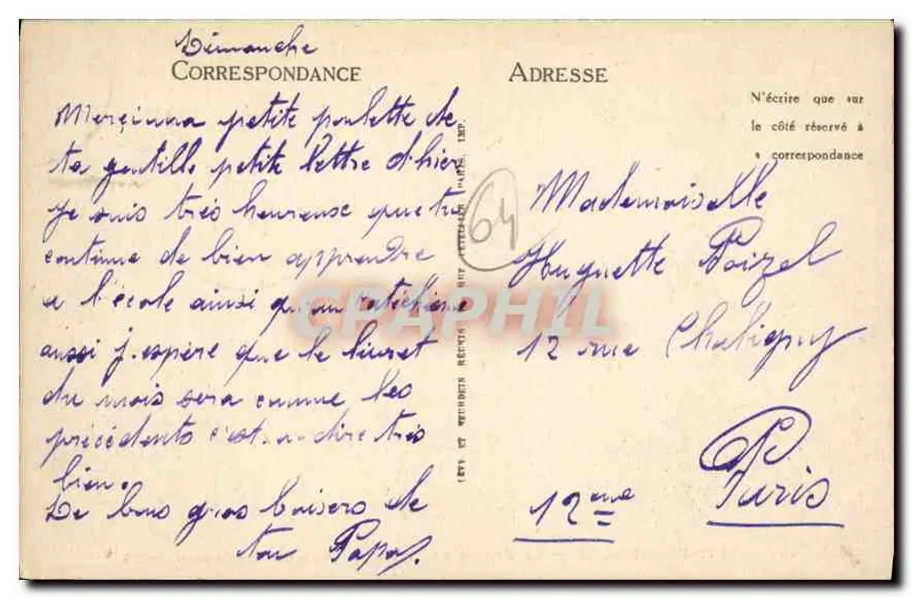 Saint-Jean-de-Luz — La Rhune aus der Tour de Bordagain — LL — n°187 - Rückseite