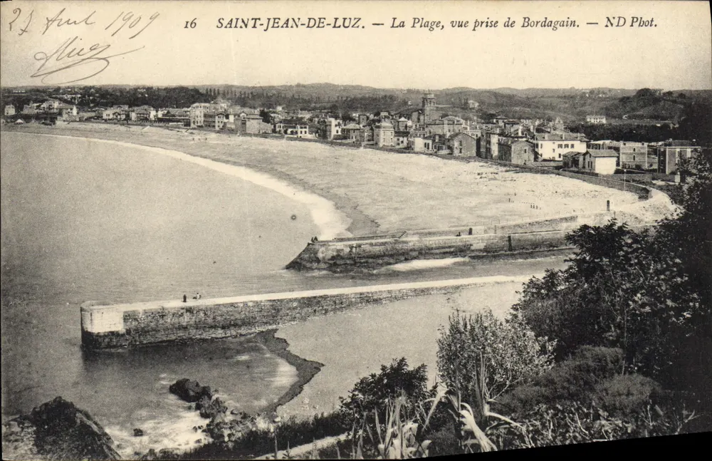 Saint-Jean-de-Luz — Die Bucht, Aufnahme von Bordagain — ND Fotografie - Vorderseite
