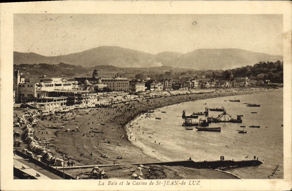 Die Bucht und das Casino von St-JEAN-de LUZ — Pealpert - Vorderseite