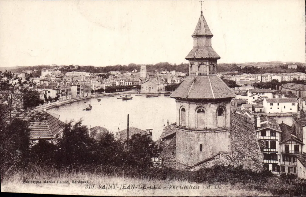 Saint-Jean-de-Luz — Vista Geral — Fototipia Marcel Deluay, Bordeaux, n°319 - Frente