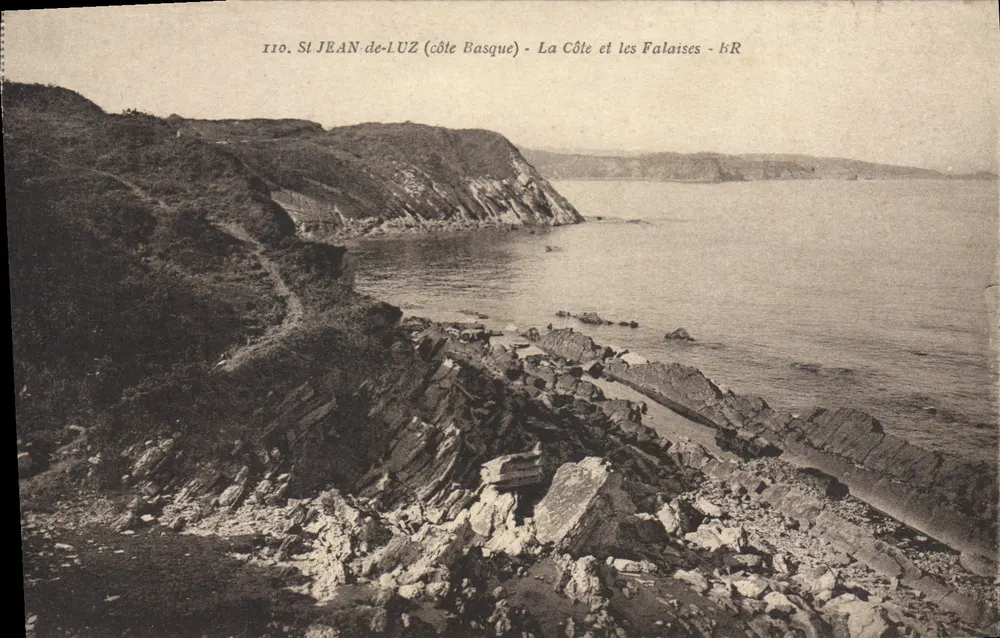 St JEAN de-LUZ (Baskische Küste) — Die Küste und die Klippen — Bloc Frères, n°110 - Vorderseite