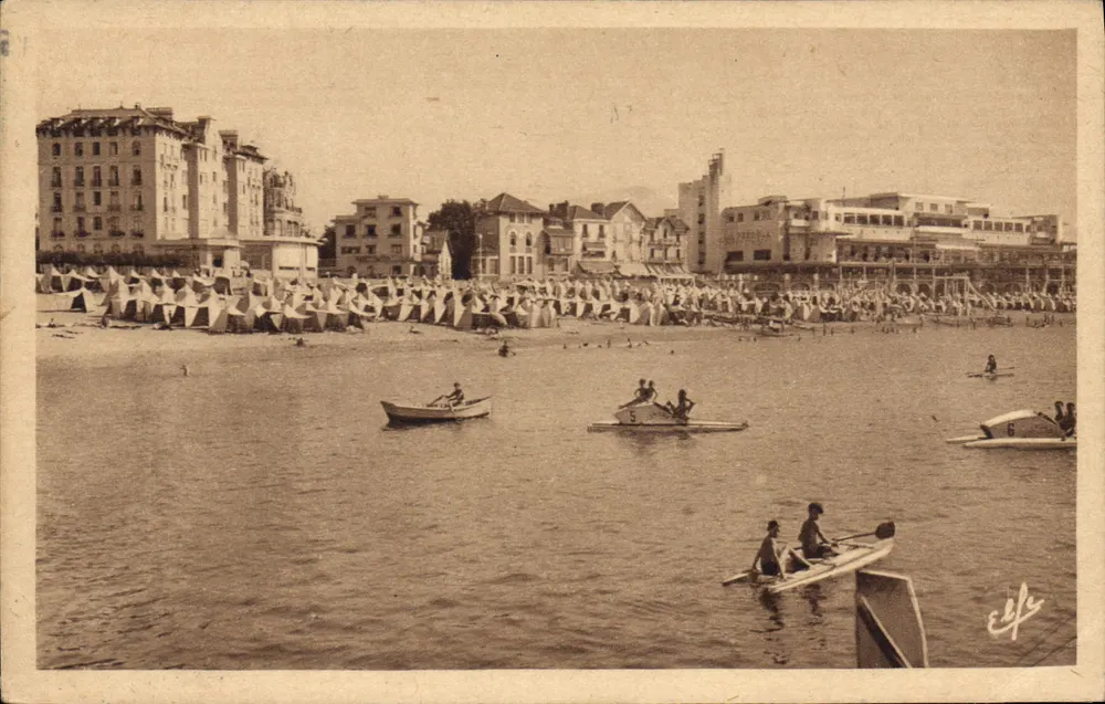 Saint-Jean-de-Luz — Allgemeiner Blick auf den Strand — Verlag C.E.L.F. Nr. 17 - Vorderseite