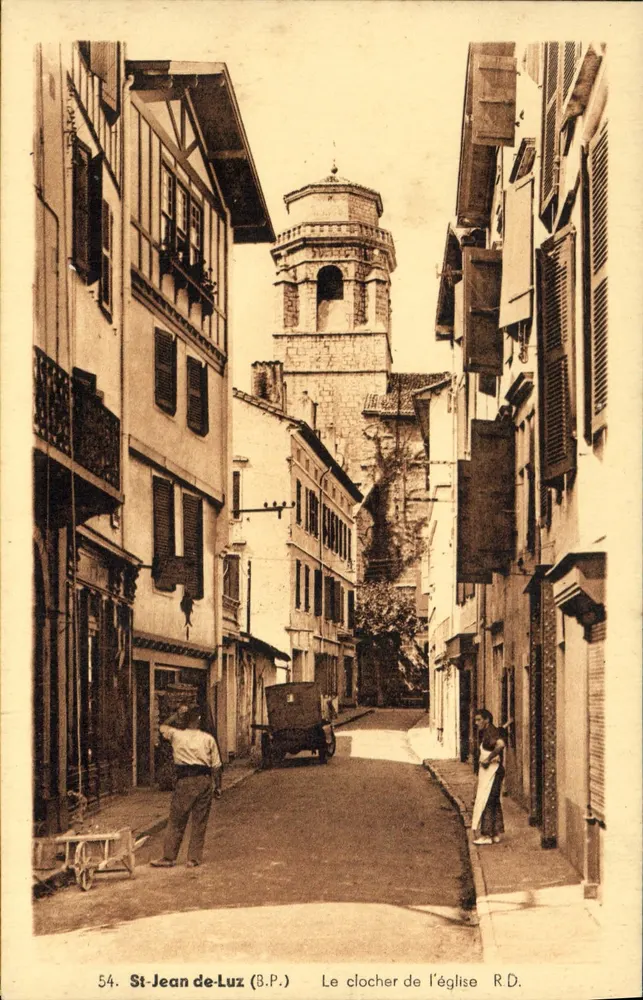 St-Jean-de-Luz (B.P.) — Der Kirchturm — R. Dorange, Verlag, Nr. 64 - Vorderseite