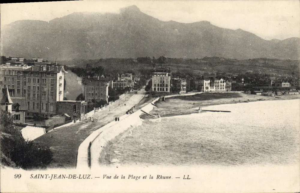 Saint-Jean-de-Luz — Blick auf den Strand und die Rhune — LL - Vorderseite