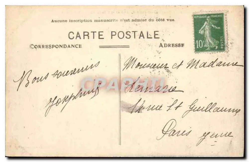 Côte Basque - St-Jean-de-Luz und die Rhune von Ste-Barbe aus — J. Dargains, Verlag - Rückseite