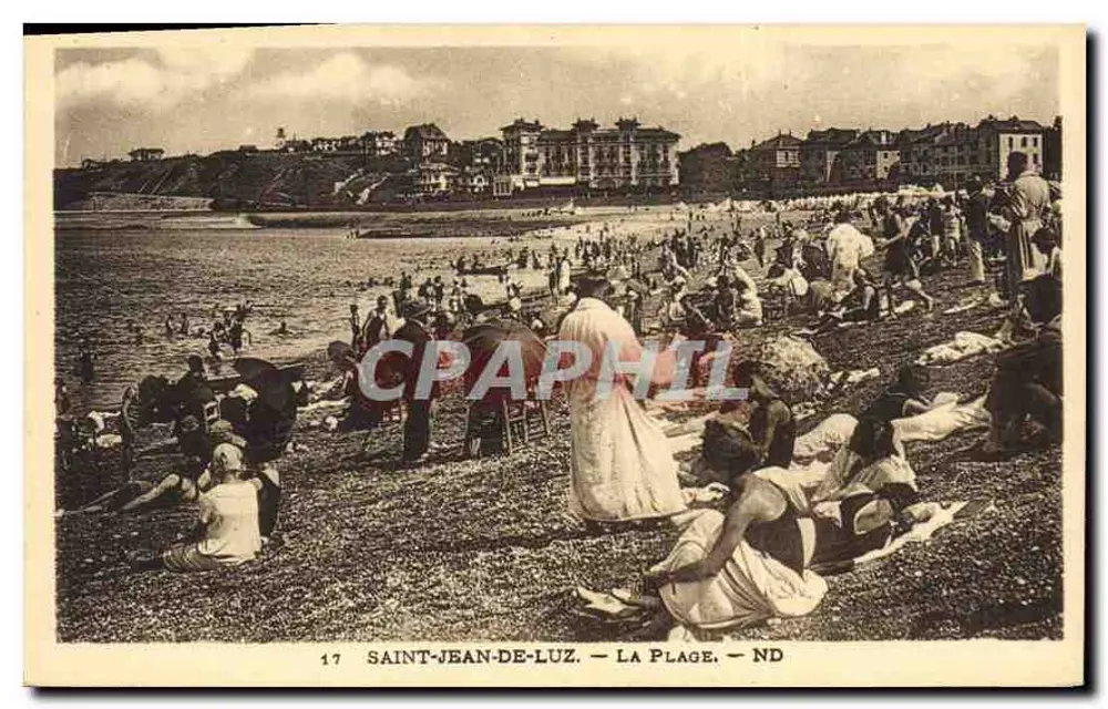 Saint-Jean-de-Luz — A Praia — ND — Imp. Lévy e Neurduits Réunis, Paris - Frente