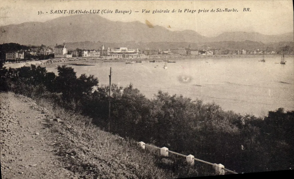 SAINT-JEAN-DE-LUZ (Côte Basque) — Allgemeiner Blick auf den Strand von Sic-Barbe — BR. - Vorderseite