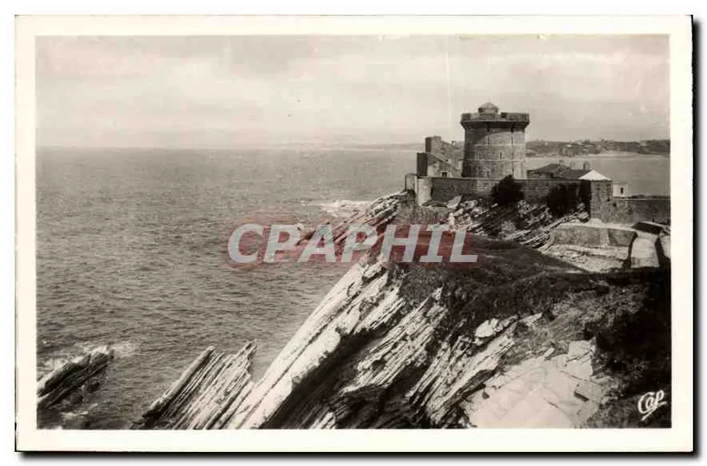 ST-JEAN-de-LUZ — Das Fort Soccoa und die Klippen bei Ebbe — REAL-PHOTO G.A.P. PARIS - Vorderseite