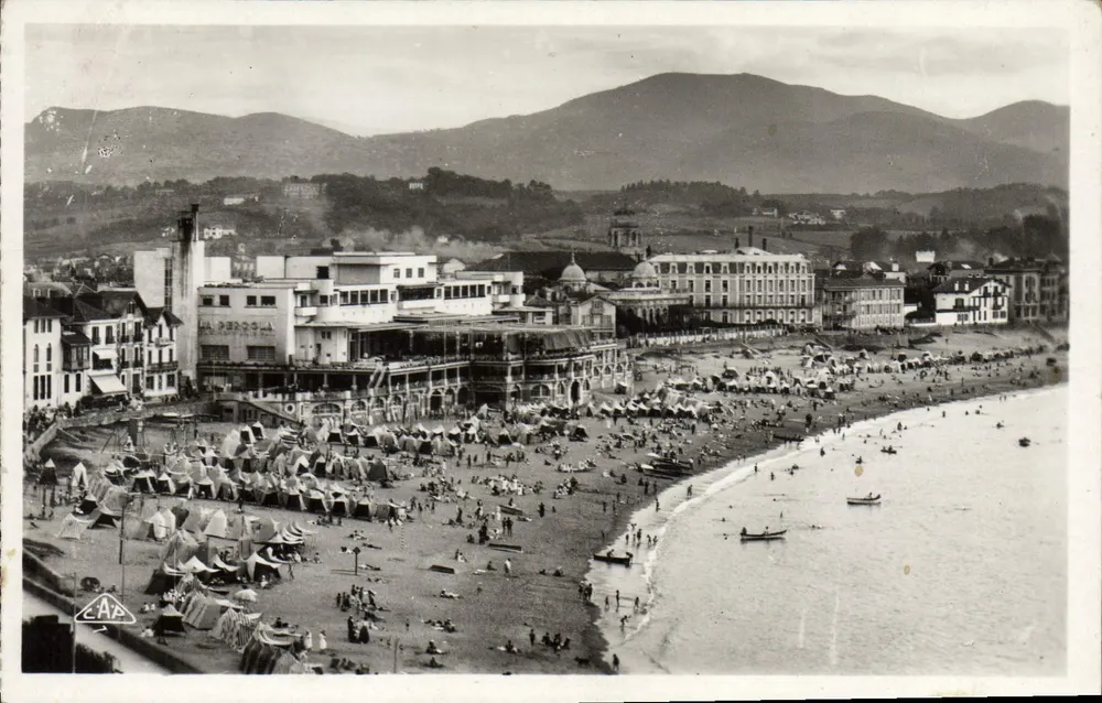 St-Jean-de-Luz — Vista geral da Praia — Editor C.A.P. n° 67 - Frente