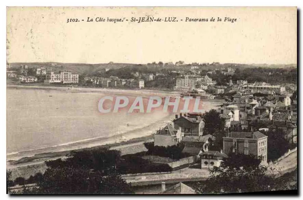 St-Jean-de-Luz - Panorama der Strand - Basque Küste - n°3102 - Vorderseite