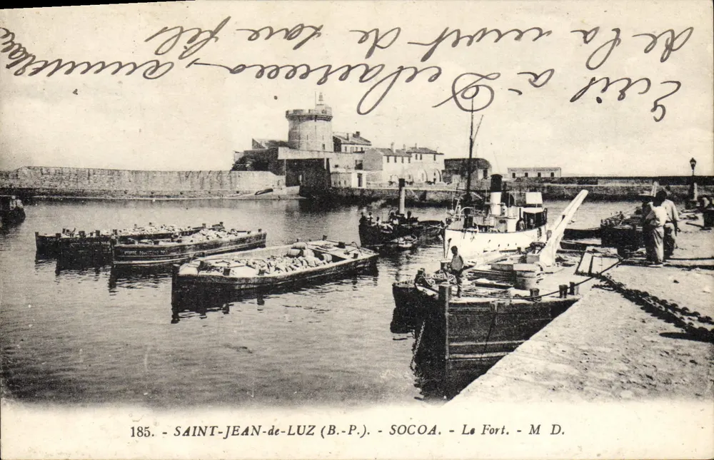 Saint-Jean-de-Luz (B.P.) — Der Fort — Socoa — M.D. — Nr. 185 - Vorderseite