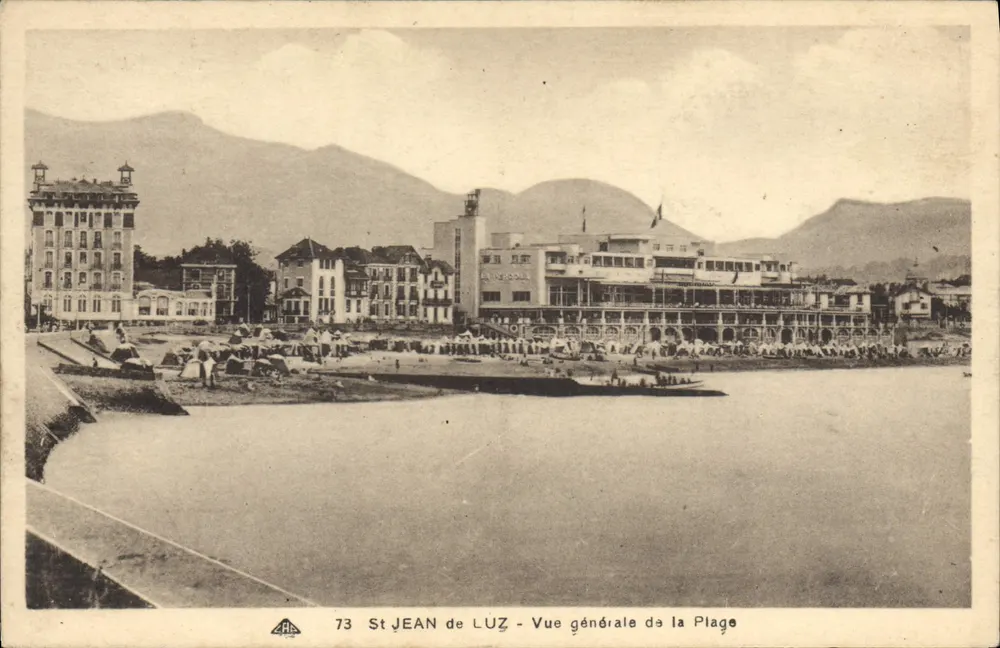 St JEAN de LUZ — Allgemeiner Blick auf den Strand — Serie 73, Verlag CP DES ARTS PHOTOGRAPHIQUES - Vorderseite
