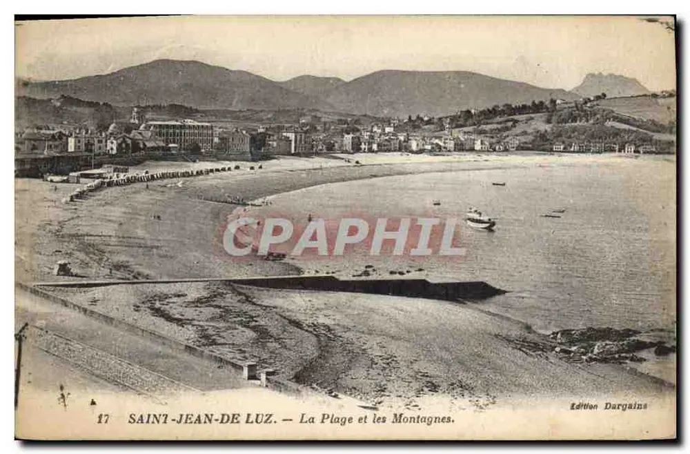 Saint-Jean-de-Luz — Die Strände und die Berge — Edition Dargains, n°17 - Vorderseite