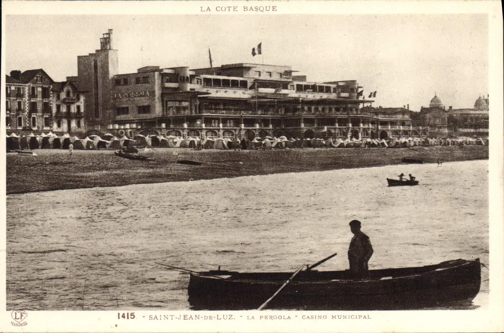Saint-Jean-de-Luz — La Pergola — Kommunaler Casino — Verlag Laboucha frères, Nr. 1415 - Vorderseite