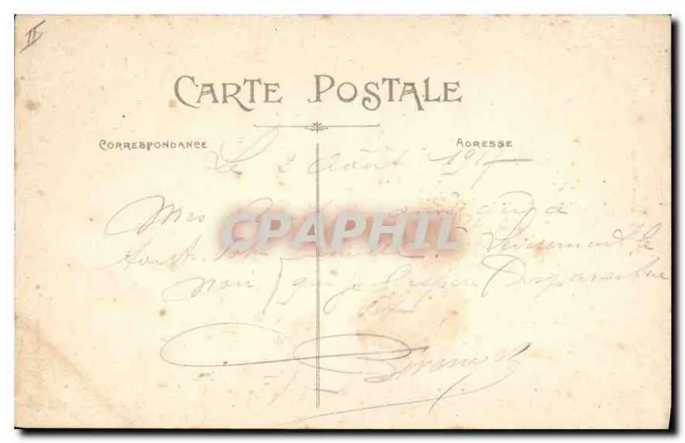 LYON — Place de la République — Monument Carnot — Carrier, éditeur, modèle déposé - Verso
