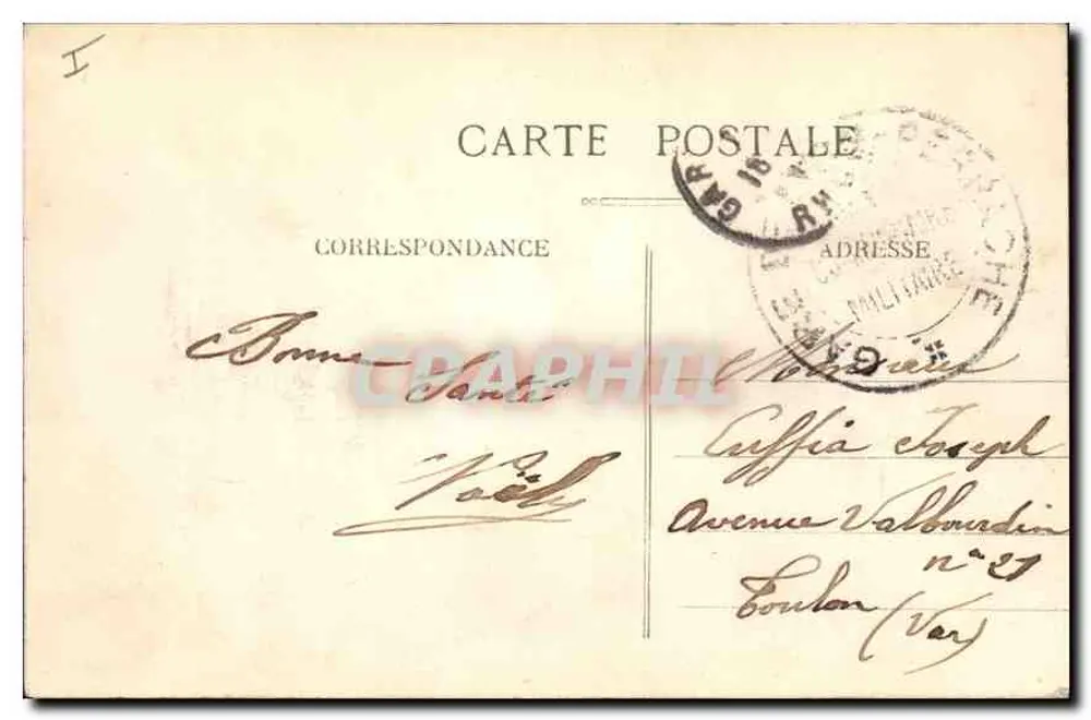 LYON - Place Carnot — estátua monumental e bascula decorada com uma estrela de flores — B&G LYON n°5067 - Verso