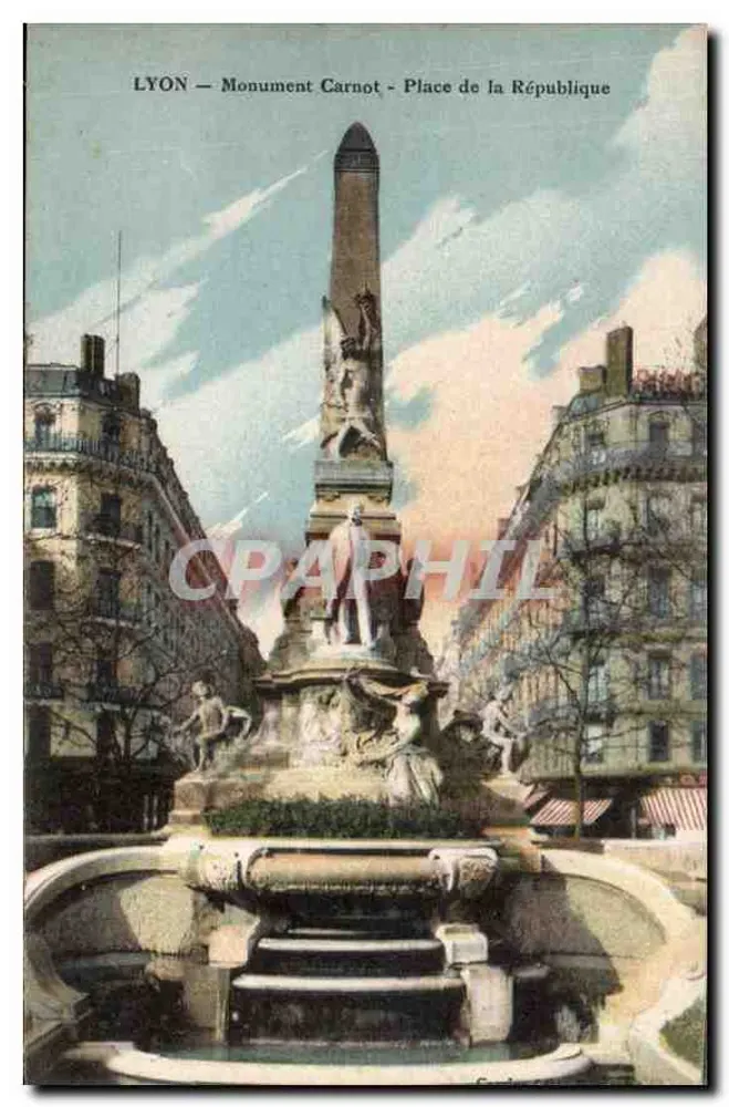 LYON — Monument Carnot — Place de la République - Frente
