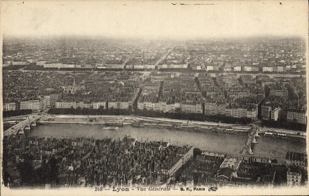 Lyon — Vista Geral — B.F., PARIS, n°248 - Frente