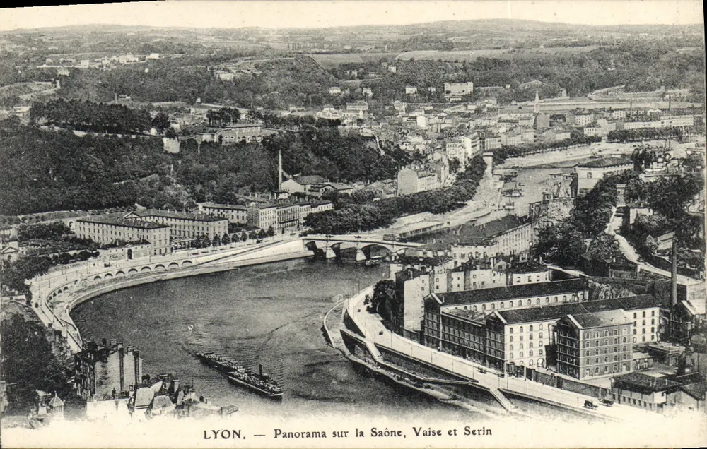 LYON — Panorama über die Saône, Vaise und Serin - Vorderseite