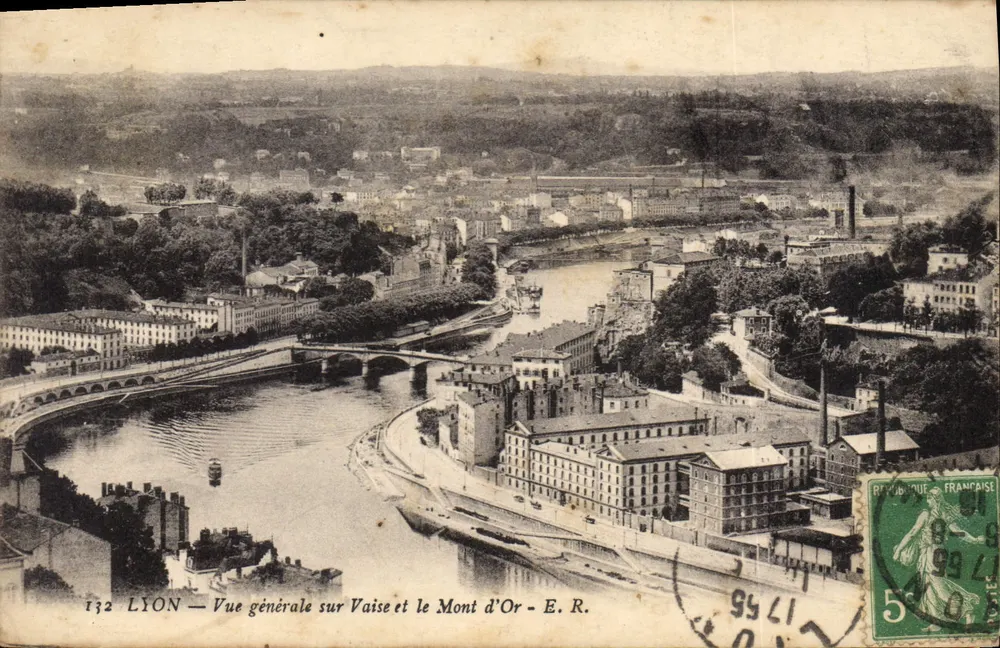 LYON — Allgemeine Ansicht von Vaise und dem Mont d'Or — E. R. - Vorderseite