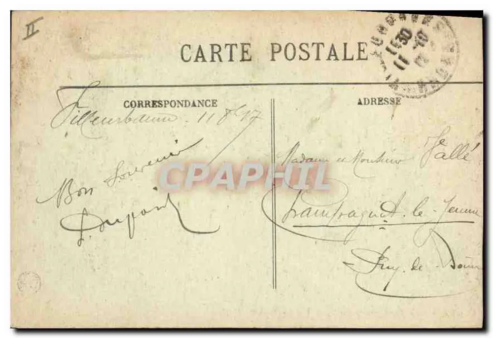 LYON — Allgemeiner Blick über Vaise und Mont-d'Or — E. R. — n°132 - Rückseite