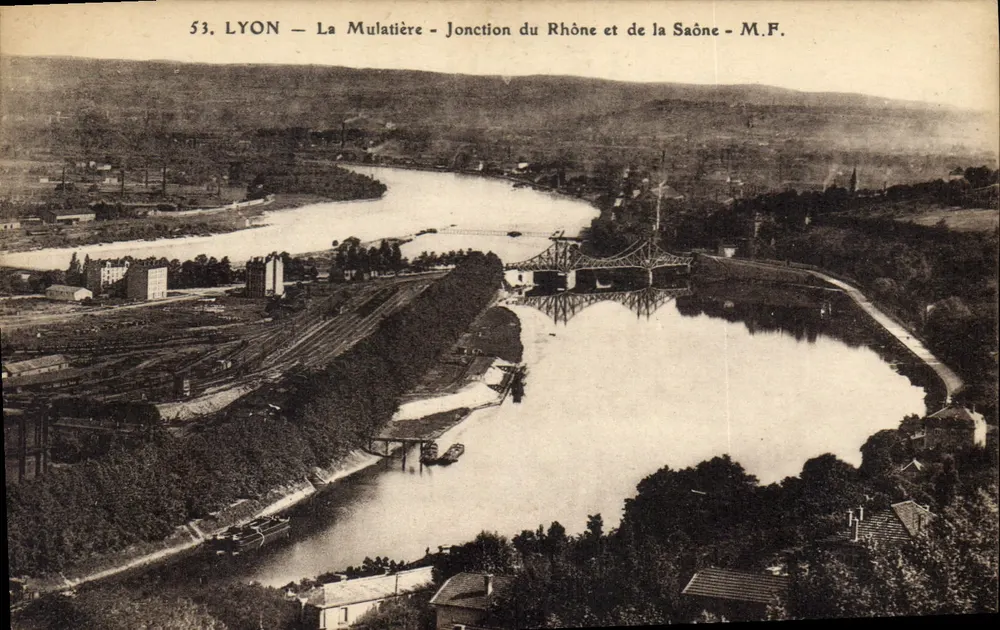 LYON — La Mulatière — Verbindung des Rhône und Saône — M.F. - Vorderseite