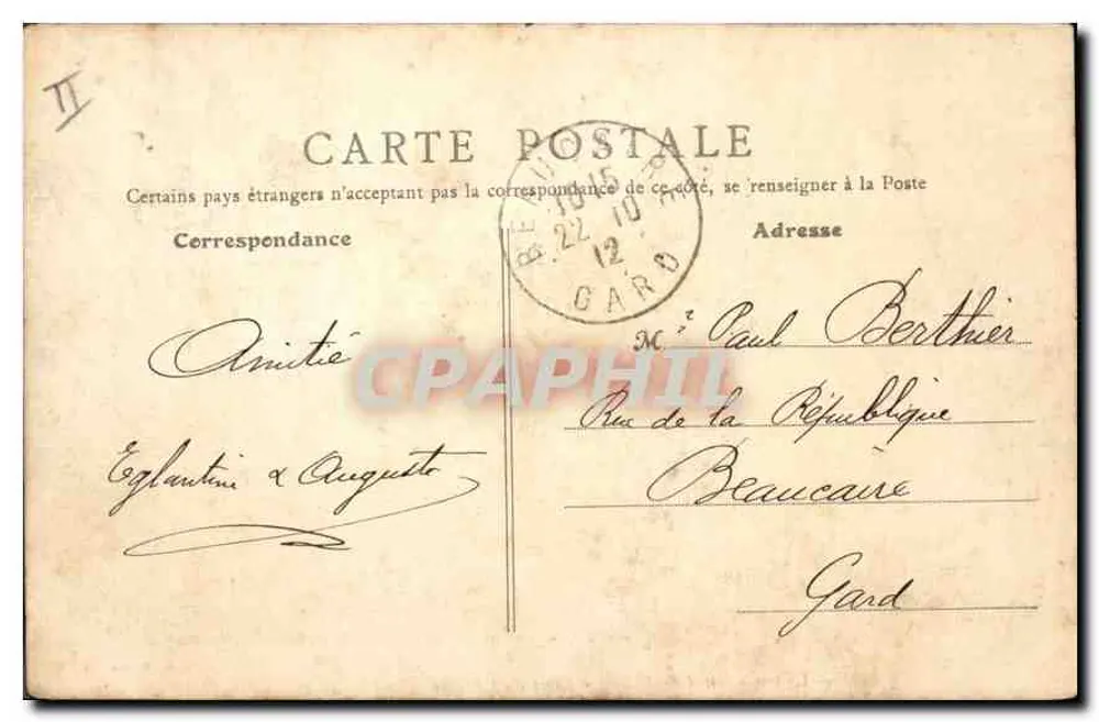Lyon — Quai de Bondy — Pont du Change — Coteau de Fourpières — B. F., Paris, Nr. 965 - Rückseite