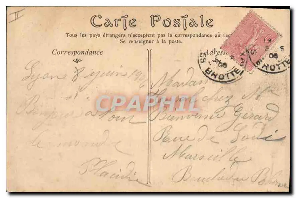 LYON — Die Place und die Rue de la République — ND Phot - Rückseite