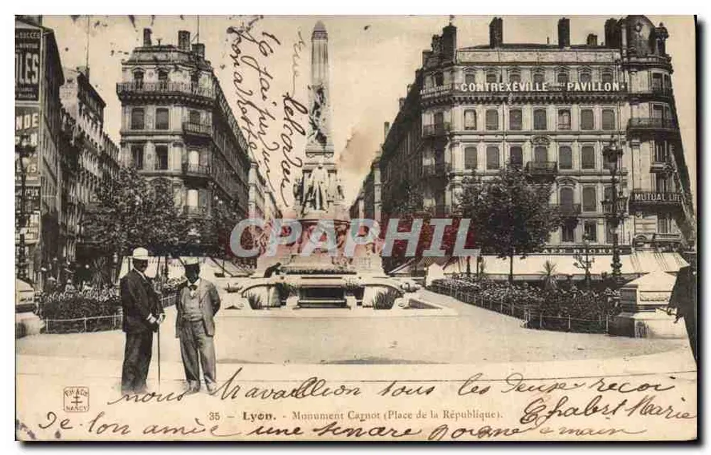 Lyon - Monumento Carnot (Praça da República) — n°35 - Frente