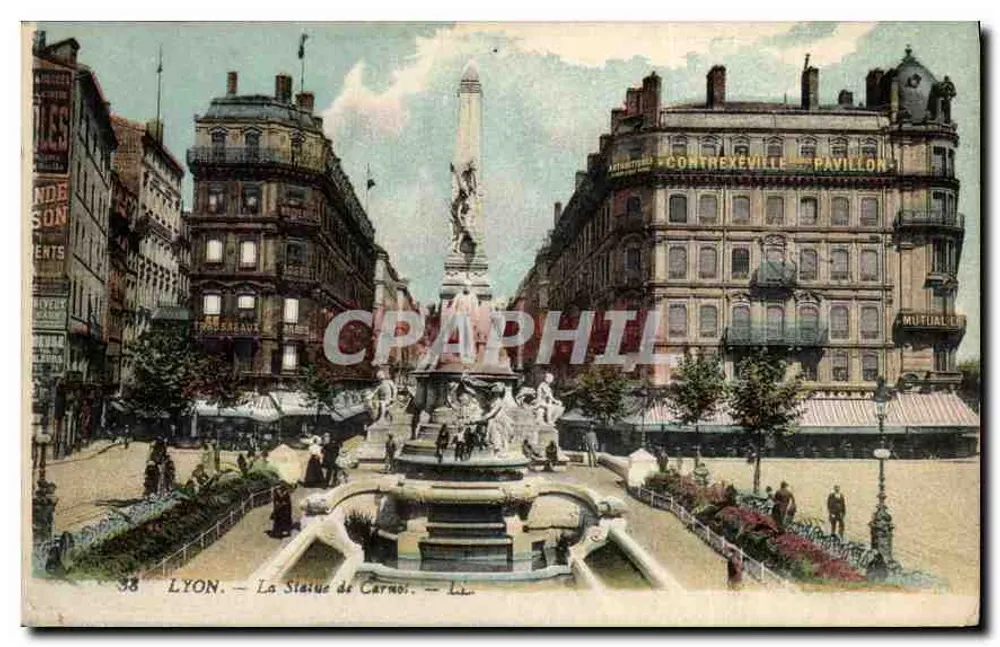 LYON — A Estátua de Carnos — Editor L. L. n°38 - Frente