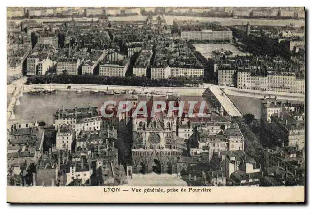 LYON — Vista geral, tirada de Fourvière - Frente