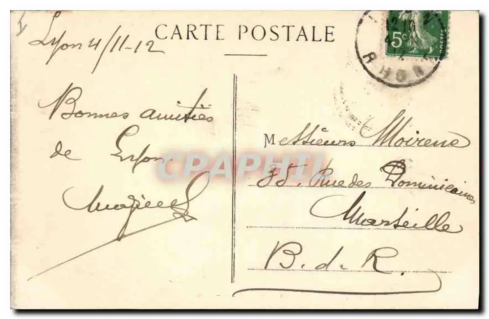 LYON — Vista generale, scattata da Fourvière — Edito dal Grand Bazar di Lyon - Verso