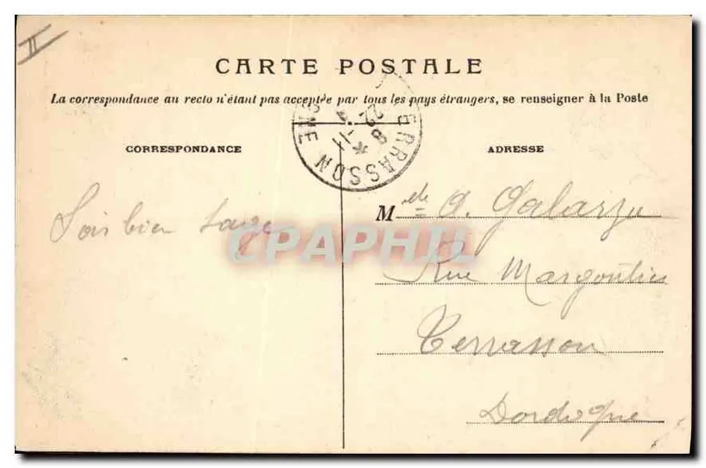 LYON — O Ponte Morand — Editor S.F., n° 5377 - Verso