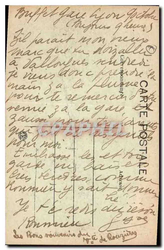 LYON — Monument Carnot — Praça da República — L. B. - Verso