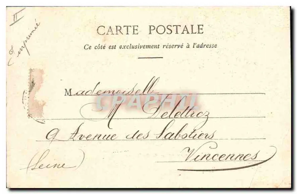 LYON - Tal der Rhône, Ansicht vom Turm — Edition Giletta, photo., Nice, Nr. 8365 - Rückseite