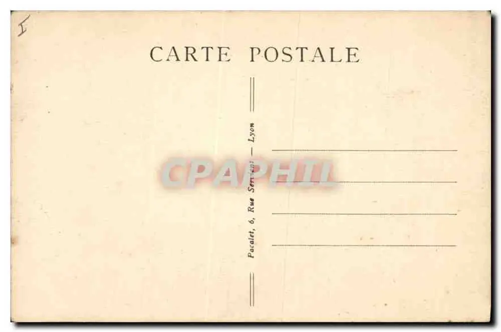 LYON — Vista geral — P.L. — n°14 - Verso