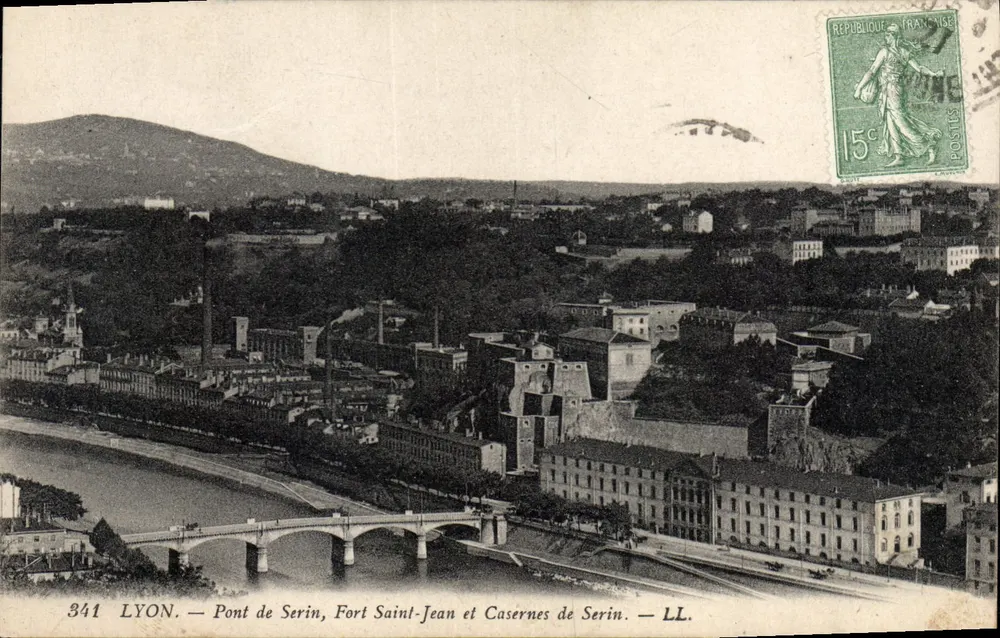 LYON — Pont de Serin, Fort Saint-Jean et Casernes de Serin — LL. - Vorderseite