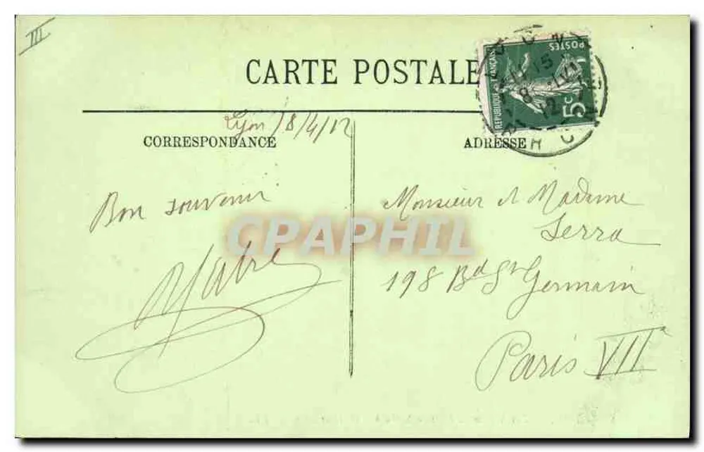 LYON — Les Minimes, Hospice St-Pothin et Fourvière — LL. n°428 - Verso