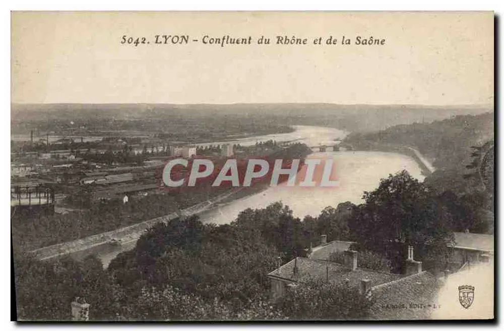 LYON - Conflito do Rio Rhône e da Saône — PARIS, EDIT. - L.1 - Frente