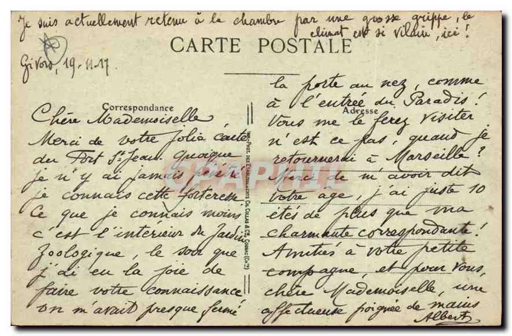 LYON — Die Brücke des Palais de Justice und Coteau de Fourvière — Excéler Édit. Déposé - Rückseite