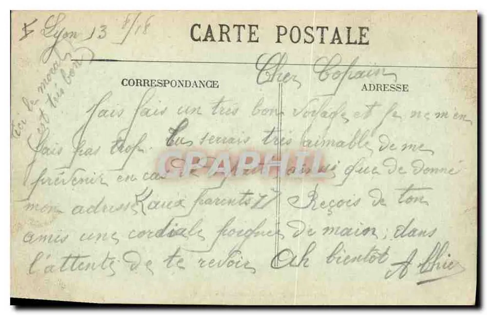 LYON — Vista geral tirada de Fourvière — E. R. - Verso