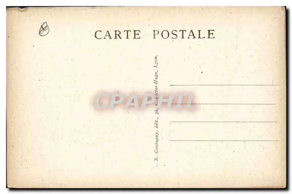 Lyon — Perspectiva dos pontes sobre a Saône — X. Contagny, editor, 36, rue Victor-Hugo, Lyon - Verso