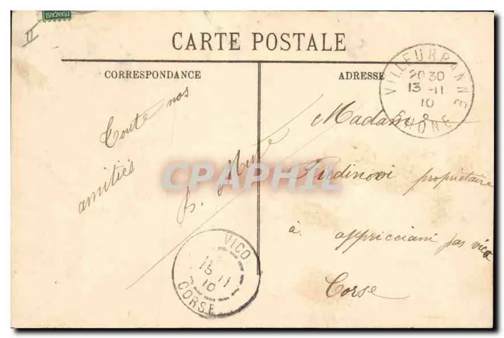 LYON — Praça e Rua da República — LL. — n° 466 - Verso