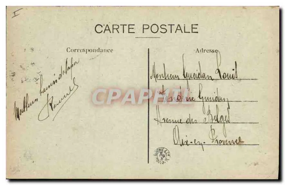 LYON — Place Carnot — Monumento a la República — L. B. - Reverso