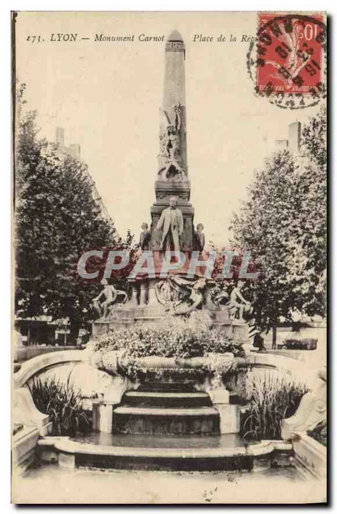 LYON — Monument Carnot — Place de la République - Frente