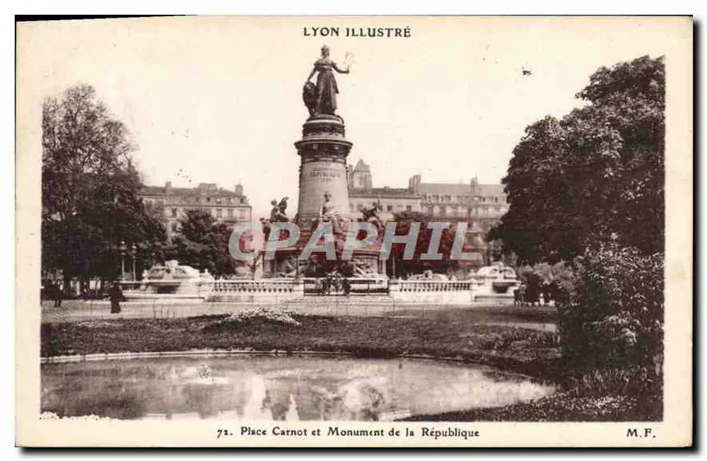 Place Carnot und Monument de la République — Lyon — Lyon Illustré, n°71 - Vorderseite