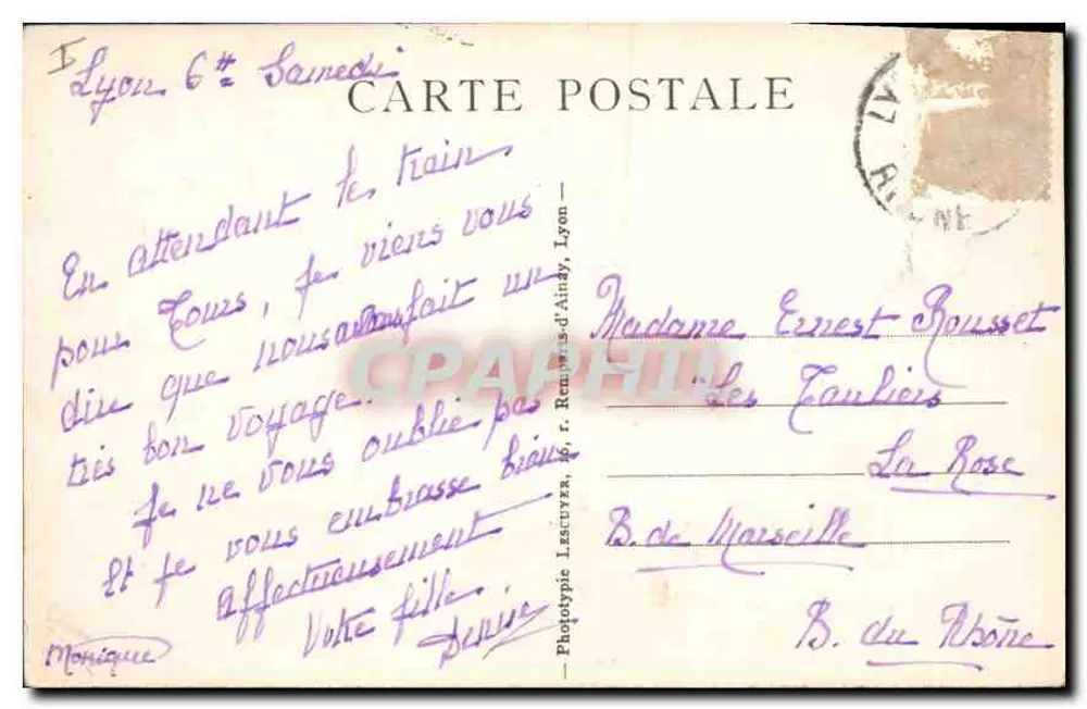 Place Carnot und Monument de la République — Lyon — Lyon Illustré, n°71 - Rückseite